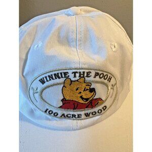 Vintage Winnie the Pooh Hat Cap Fitted Mens‎ One Size Disney Embroidered 00s